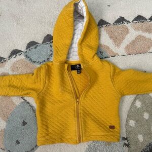7 For All Mankind Quilted Baby Hoodie (3-6 Months)